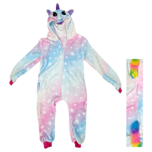 Pijama de peluche unicornio