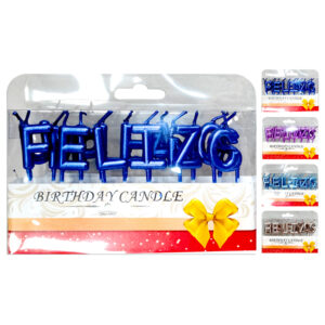 Vela Feliz Cumpleaños metalizada