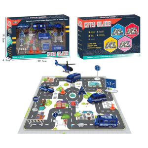 Autos con alfombra City en caja con ventana