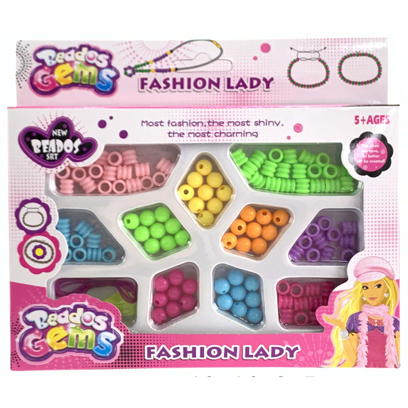 Juego para armar accesorios Gems en caja con ventana
