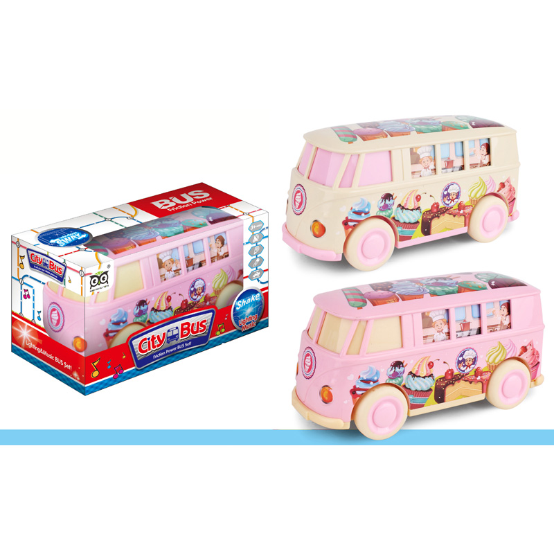 Ómnibus Sweet con luz y música en caja con ventana