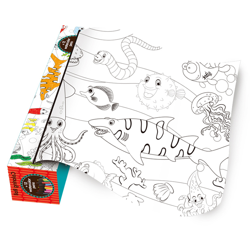 Rollo de tnt para colorear flores en caja