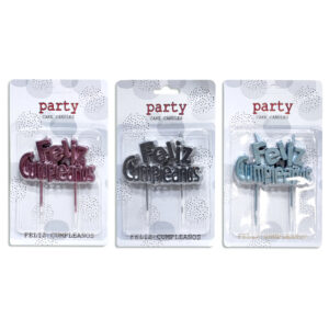 Vela Feliz Cumpleaños metalizada