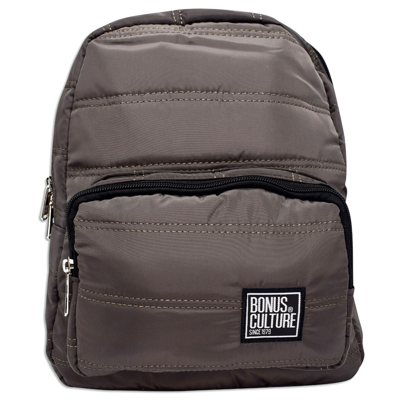 Mochila Bonus® Culture capitoneada 1 cierre con bolsillo al frente