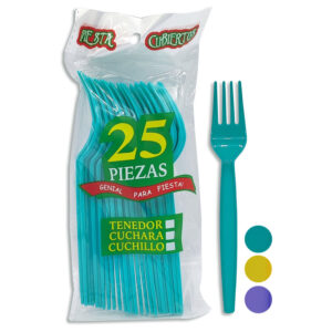 Tenedor descartable x25
