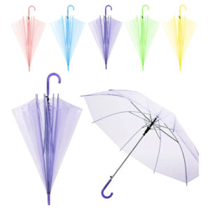 Paraguas transparente 8 varillas