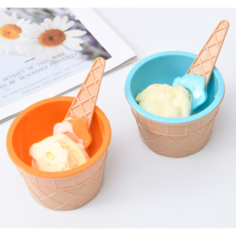 Recipiente Ice Cream con cuchara x2