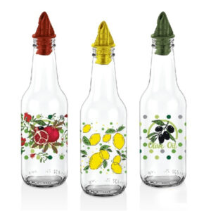 Botella de vidrio x3
