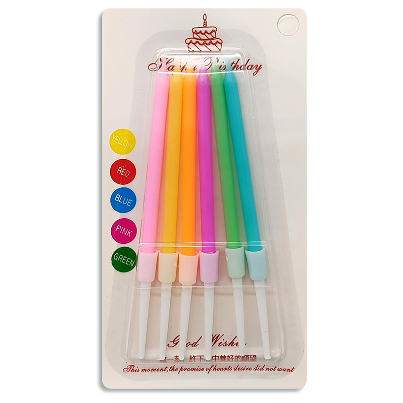 Vela de cumpleaños Neon x6