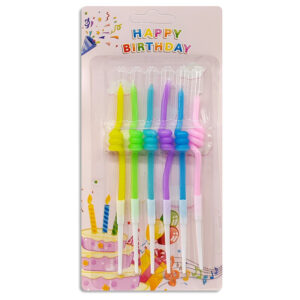 Vela de cumpleaños x6