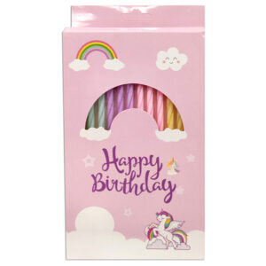 Vela de cumpleaños pastel x12