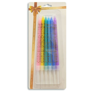 Vela de cumpleaños x6