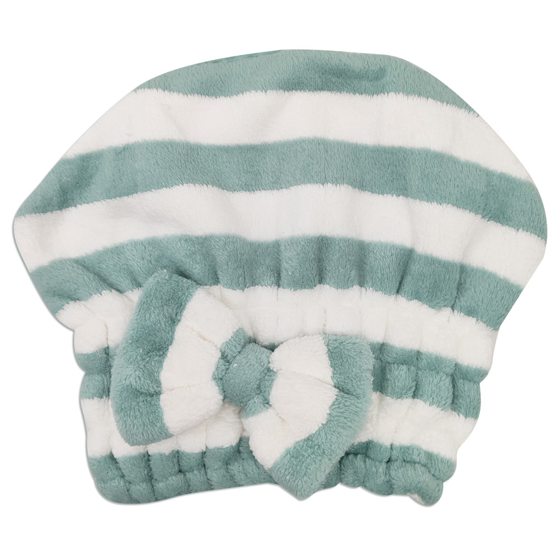 Gorra toalla para cabello con lineas