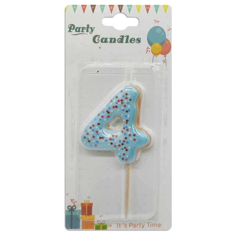 Vela de cumpleaños Confetti Nº4