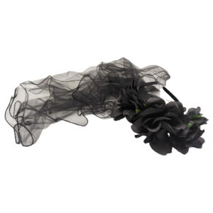 Tiara con velo Black Rose