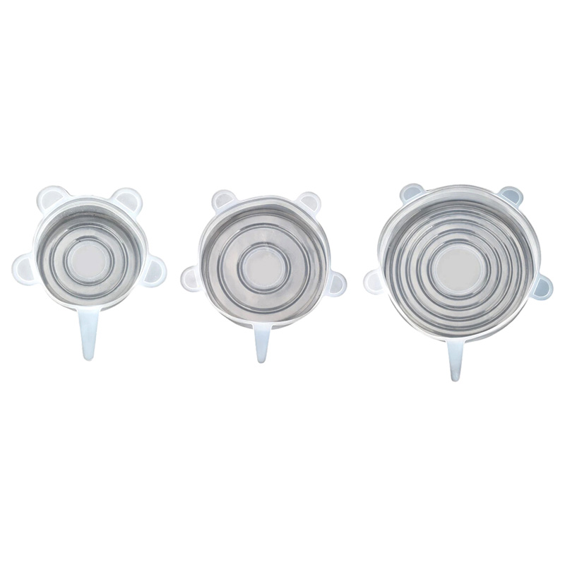 Tapas de silicona circular x6