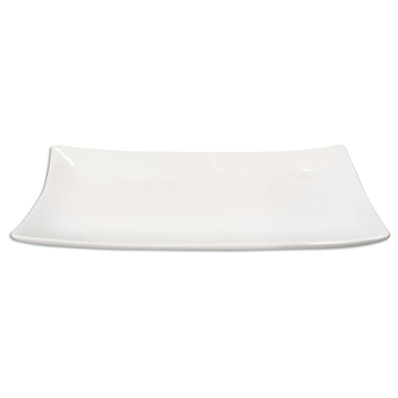 Fuente de cerámica línea blanca rectangular