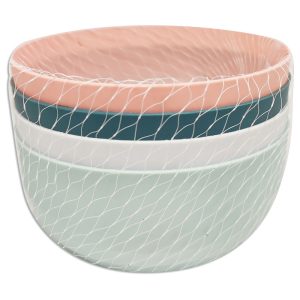 Bowl plástico x4 pastel
