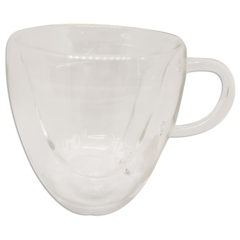 Taza de vidrio con doble pared