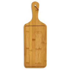 Tabla de picar de madera con asa