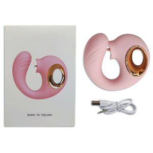 Vibrador con estimulador de clítoris y punto G