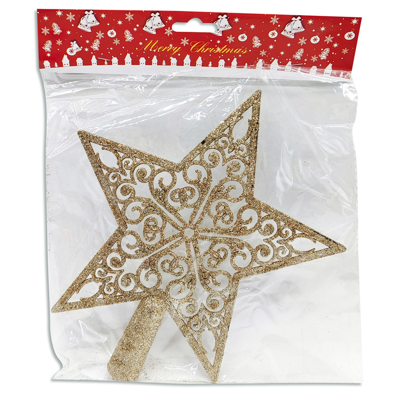 Puntero estrella arabescos con glitter