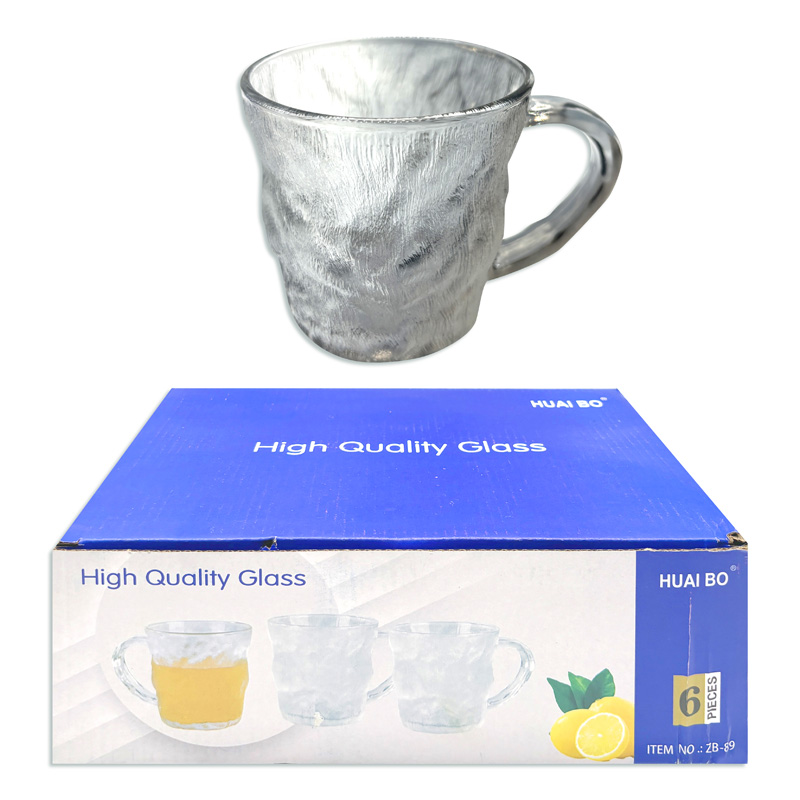 Taza de vidrio Stone x6