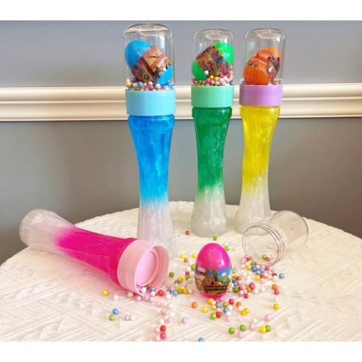 Slime en tubo con huevo con sorpresa