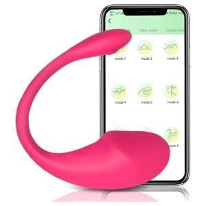 Vibrador con estimulador de clítoris y punto G, 10 frecuencias de vibración, aplicación para celular en español y conexión usb