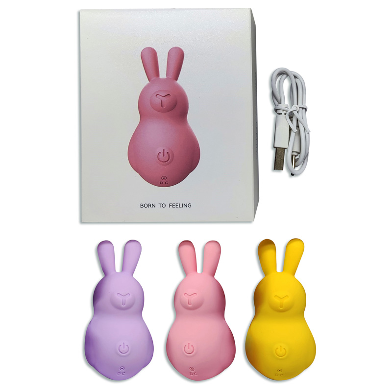 Vibrador Bunny con 12 frecuencias de vibración y conexión usb