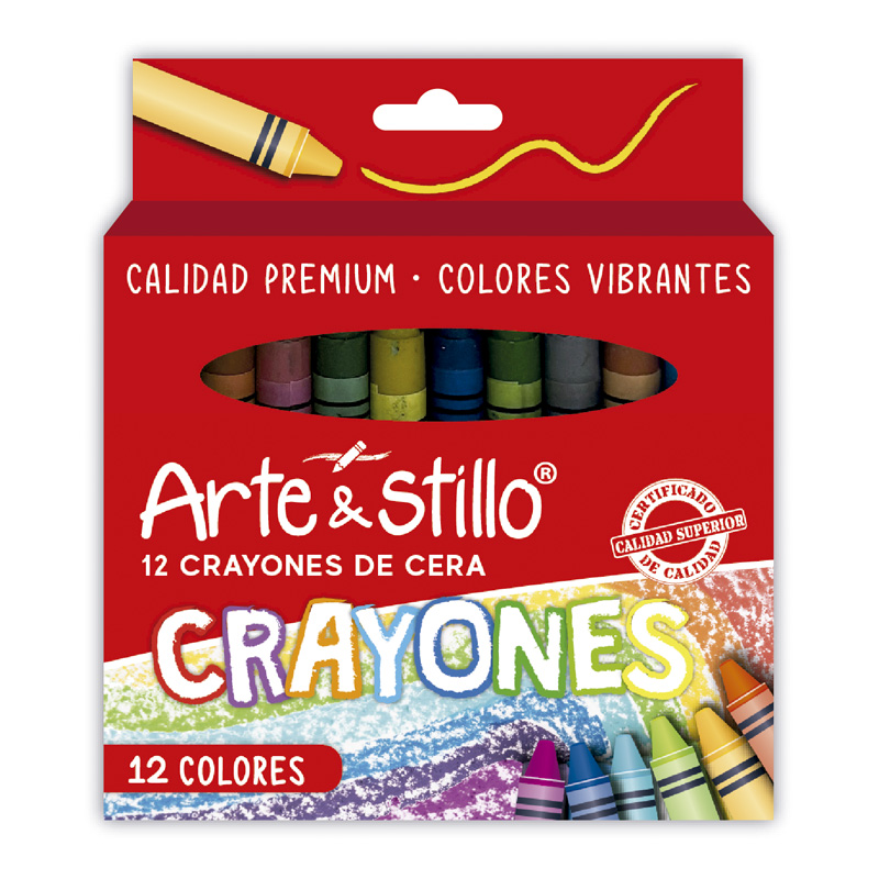 Crayones de cera Arte & Stillo® x12