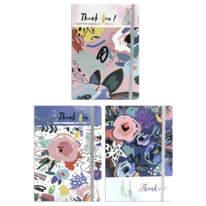 Cuadernola tapa dura con elástico Thank You