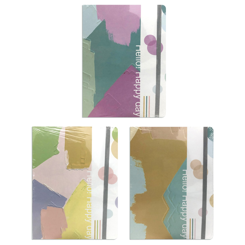 Cuaderno tapa dura con elástico Art