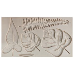 Molde de silicona hojas