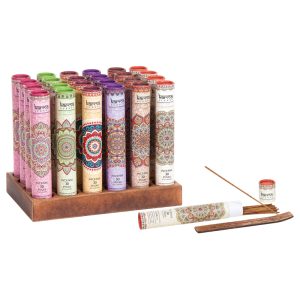 Inciensos x30 colección karma con porta incienso de madera