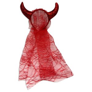 Tiara diablo con velo