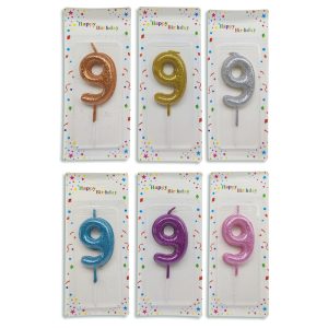 Vela de cumpleaños N°9