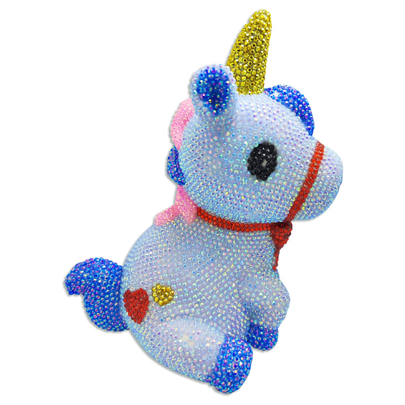 Alcancía diamante 5d unicornio