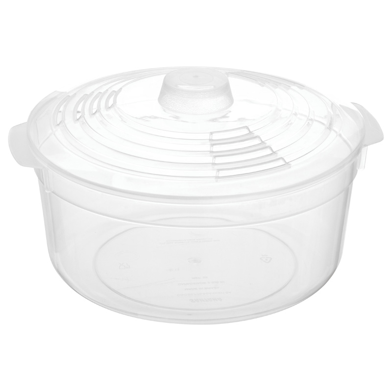 Recipiente plástico apto para microondas