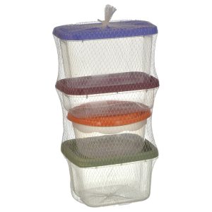 Recipiente plástico x4