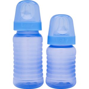 Set biberón de boca ancha Clean con tetina natural de silicona
