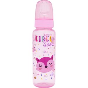 Biberón Tip color con tetina natural de silicona