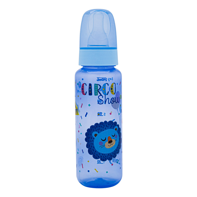 Biberón Tip color con tetina natural de silicona