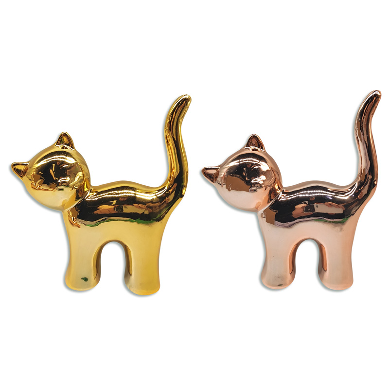 Gato decorativo de cerámica