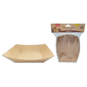 Plato descartable kraft x15