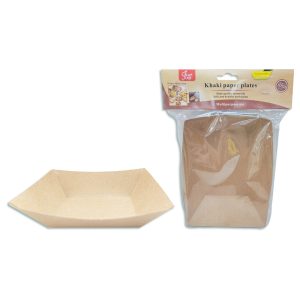 Plato descartable kraft x18
