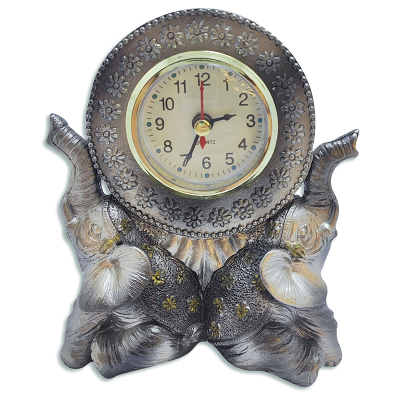 Reloj elefantes de resina