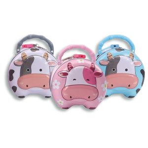 Alcancía de metal Cow