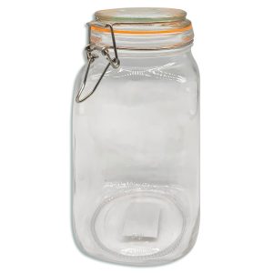 Frasco de vidrio con cierre hermético