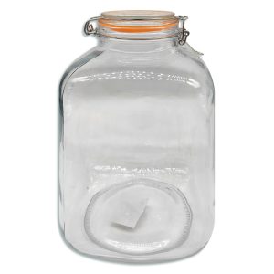 Frasco de vidrio con cierre hermético